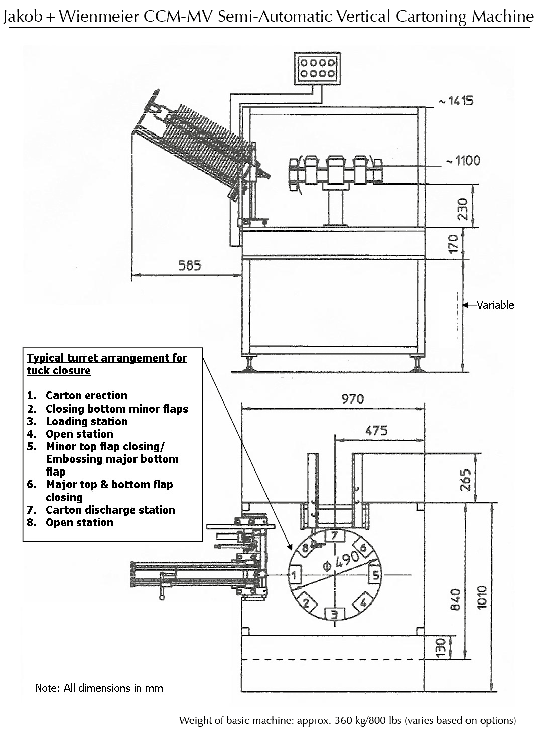 CCM-AH Layout Dimensions