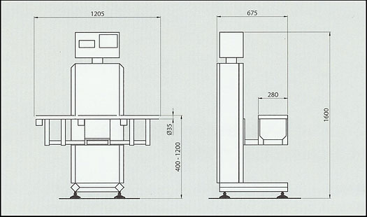 KWD Check Weigher Layout Dimensions